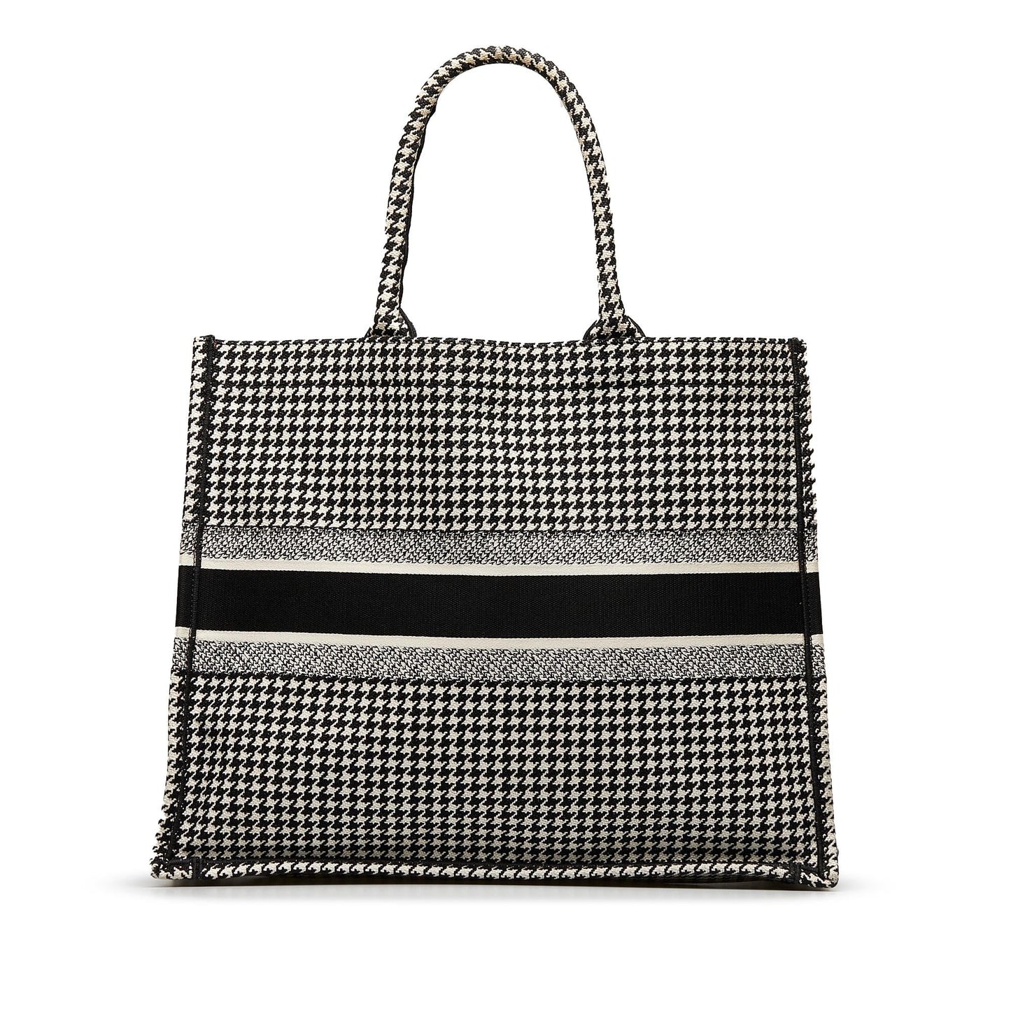 Dior Large Houndstooth Book Tote (SHG-VgsUwy)