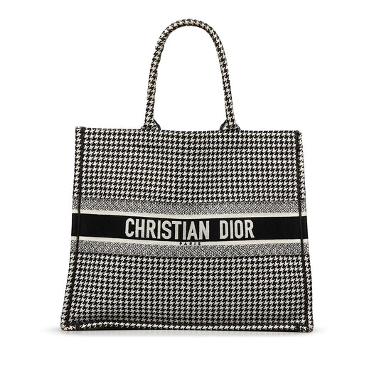 Dior Large Houndstooth Book Tote (SHG-VgsUwy)
