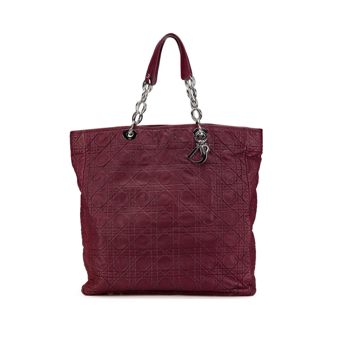 Dior Large Lambskin Cannage Lady Dior Soft Shopping Tote (SHG-kg4Y5I)