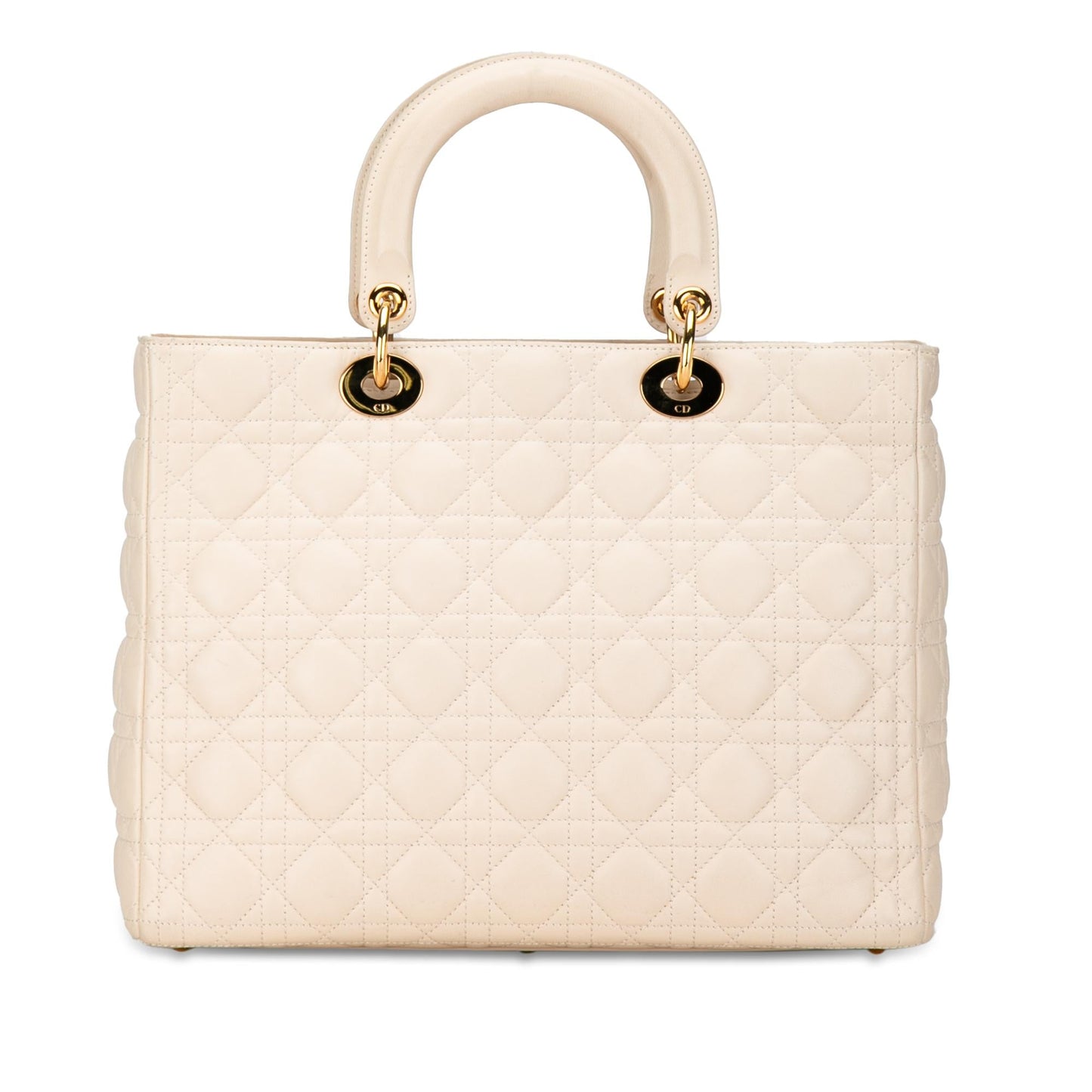 Dior Large Lambskin Cannage Lady Dior (SHG-Taw0H5)