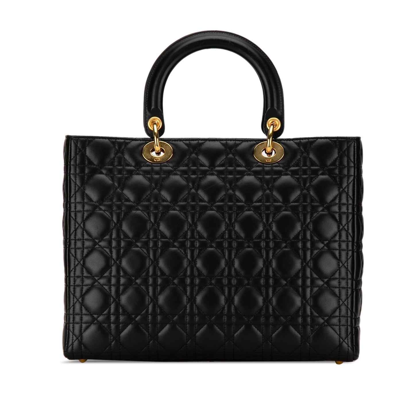 Dior Large Lambskin Cannage Lady Dior (SHG-12hNSl)