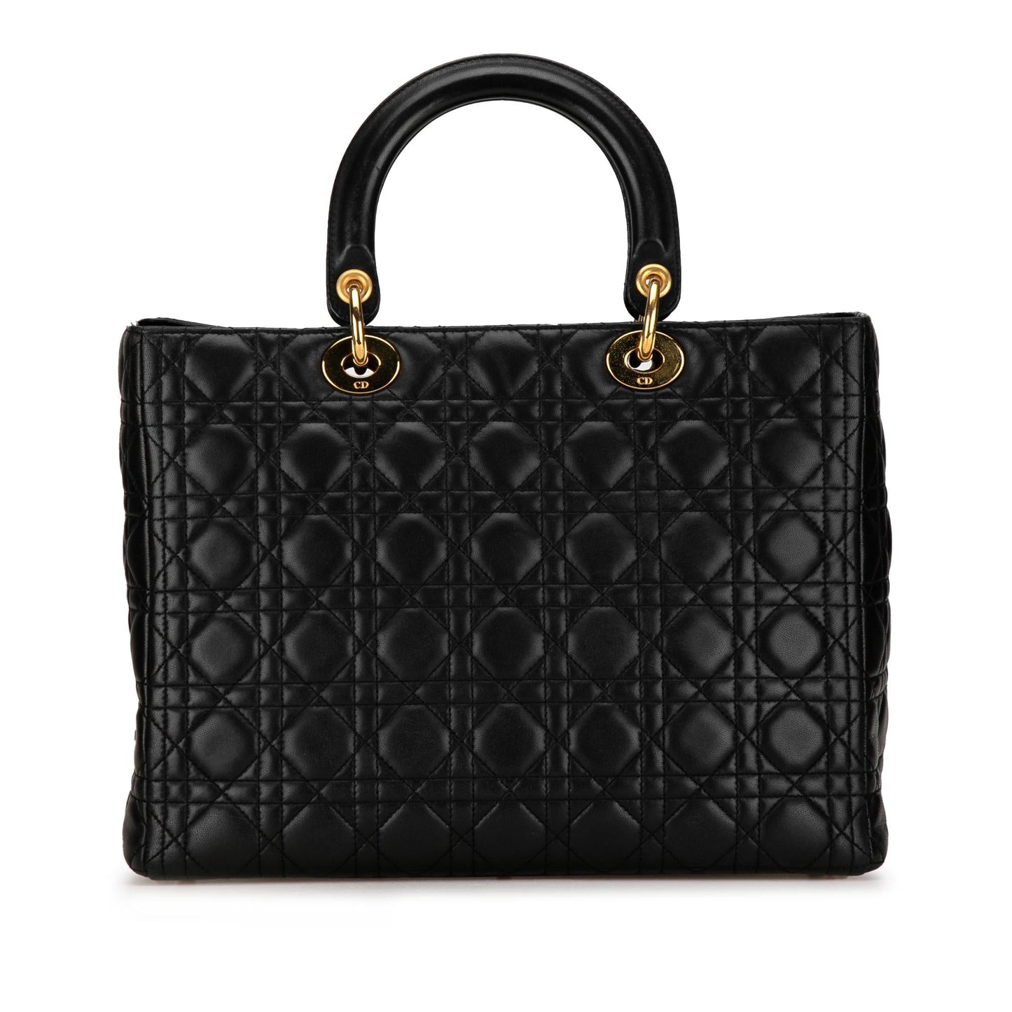 Dior Large Lambskin Cannage Lady Dior (SHG-3twUhI)