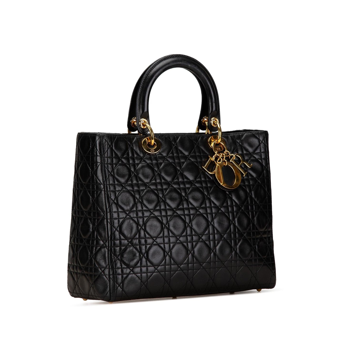 Dior Large Lambskin Cannage Lady Dior (SHG-04vEqj)