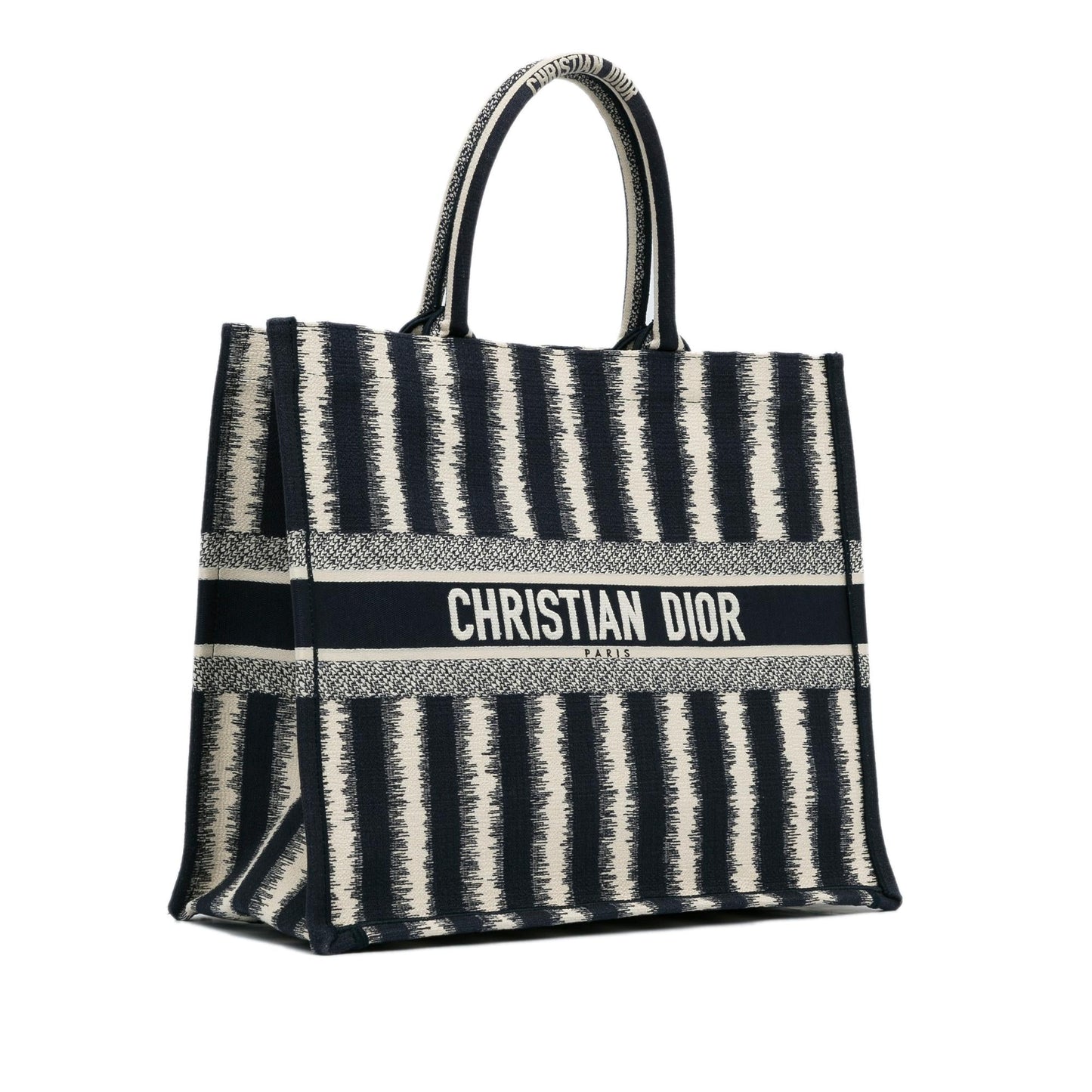 Dior Large Striped Book Tote (SHG-WRxHGK)