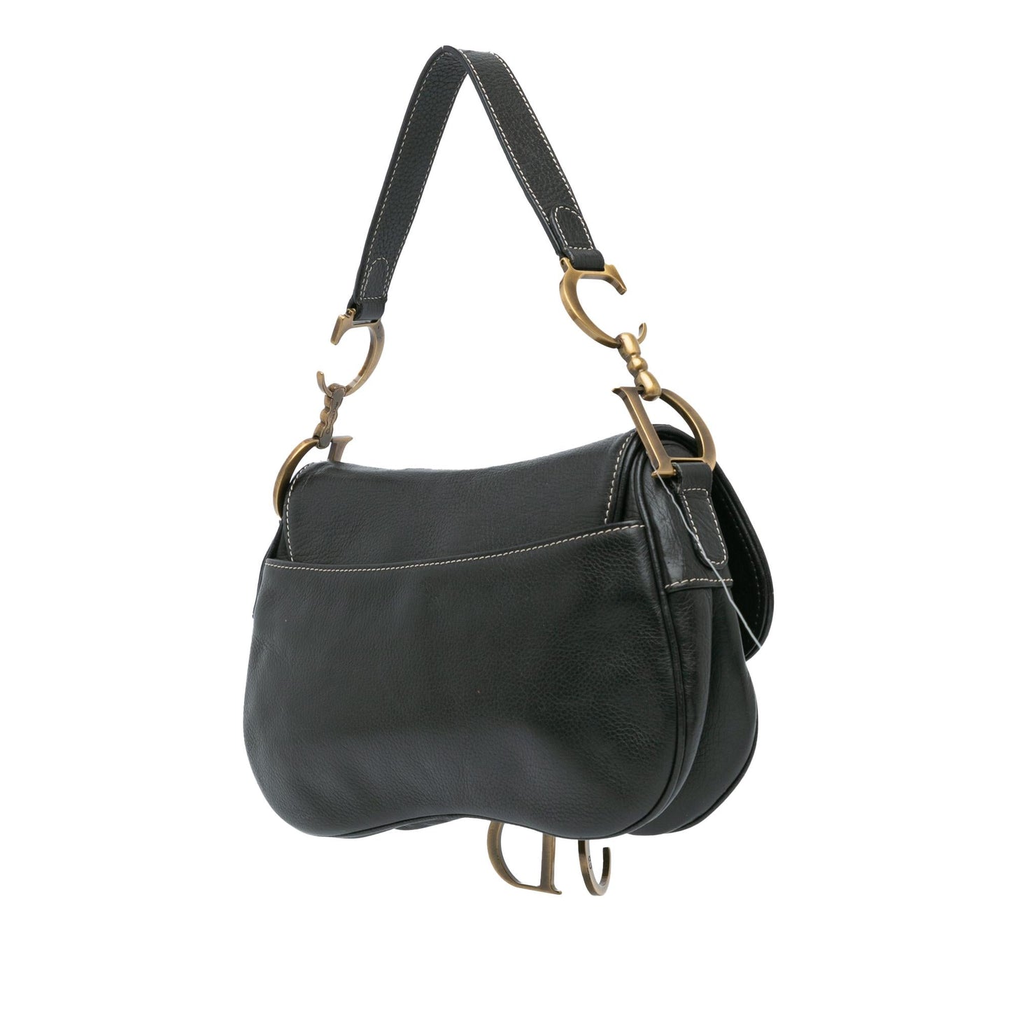 Dior Leather Double Saddle Bag (SHG-OxgLEJ)