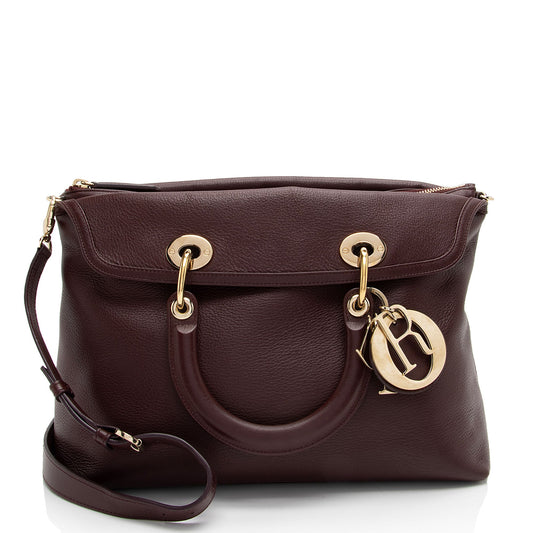 Dior Leather Granville Medium Tote (SHF-d6z01R)