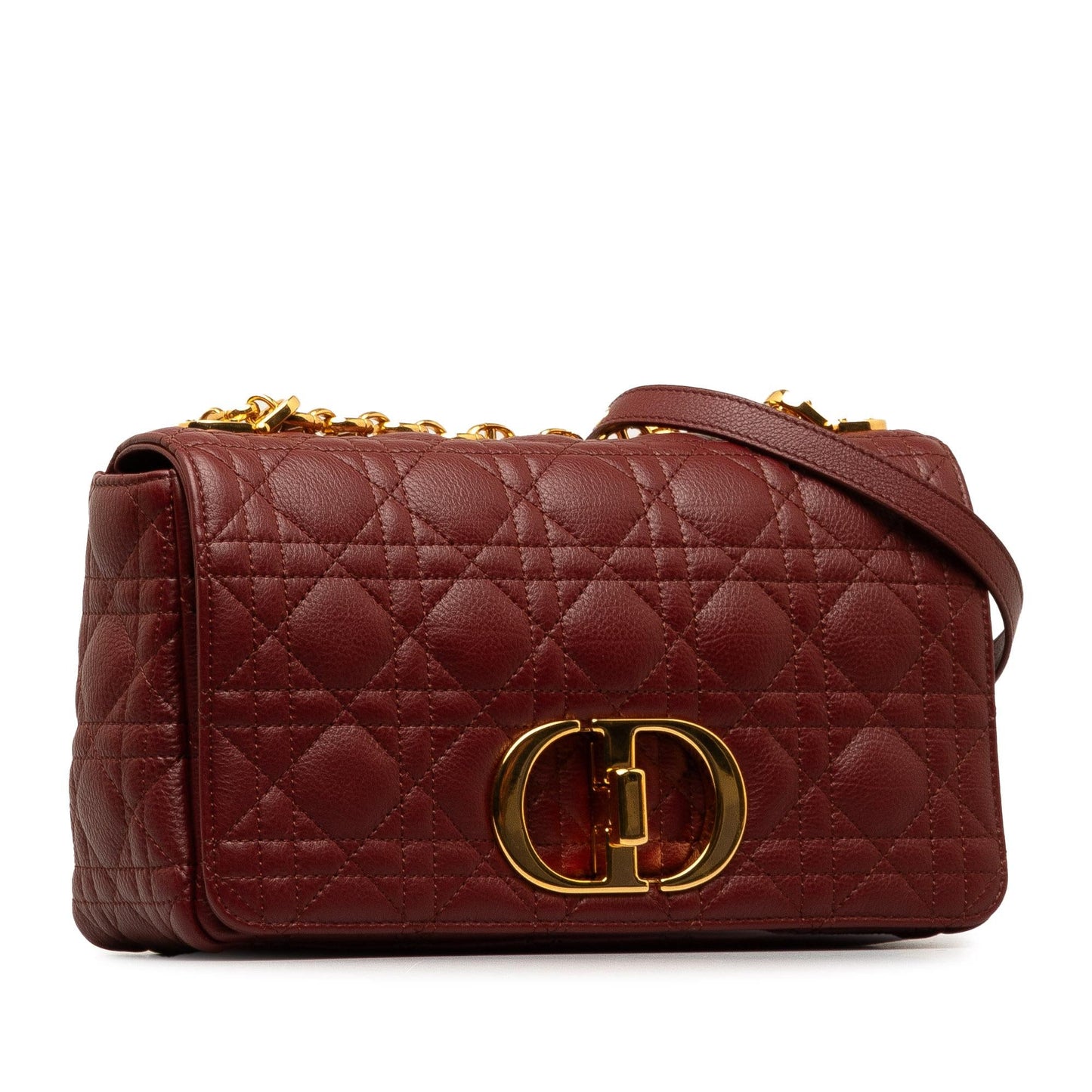 Dior Medium Calfskin Cannage Caro Bag (SHG-4S2H6Q)