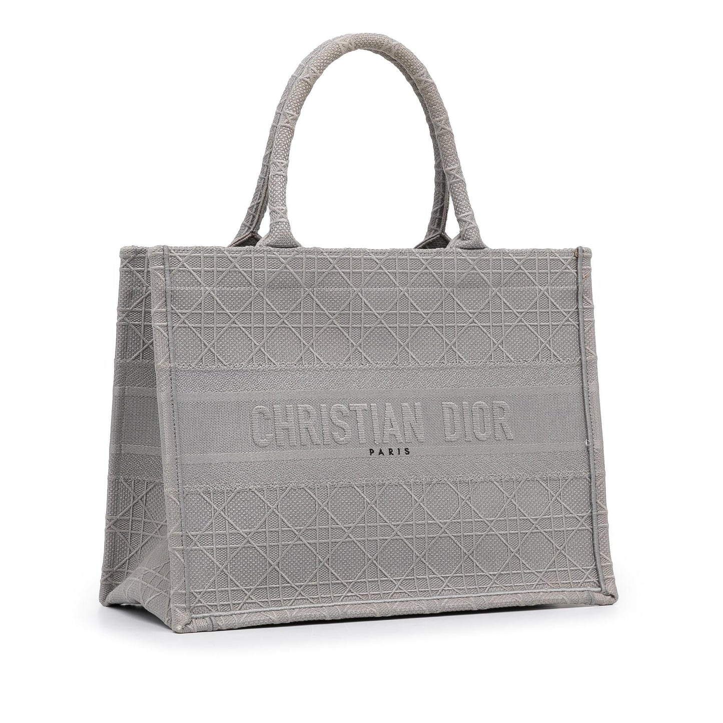 Dior Medium Cannage Embroidered Book Tote (SHG-nY1bZg)