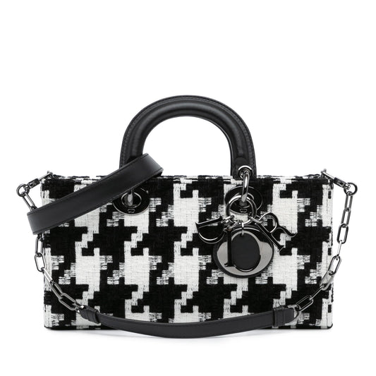 Dior Medium Canvas Macro Houndstooth Lady D Joy (SHG-4ki8ka)