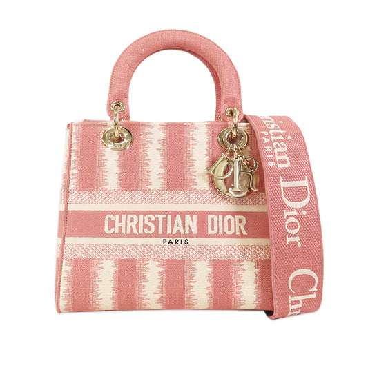 Dior Medium D-Stripes Lady D-Lite (SHG-n0Pvbc)