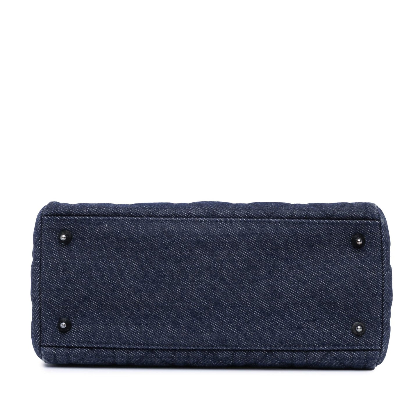 Dior Medium Denim Cannage Lady Dior (SHG-2A8wBQ)