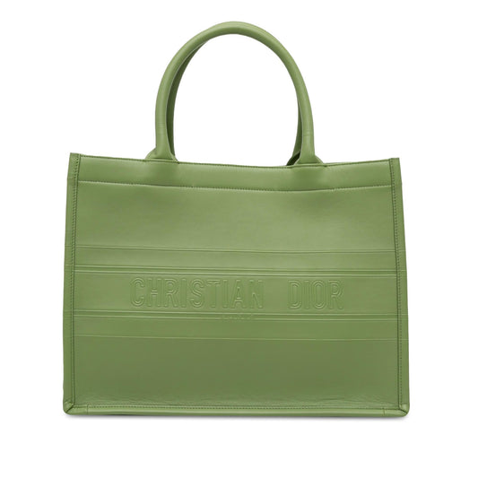 Dior Medium Embossed Leather Book Tote (SHG-Uy5Gn9)