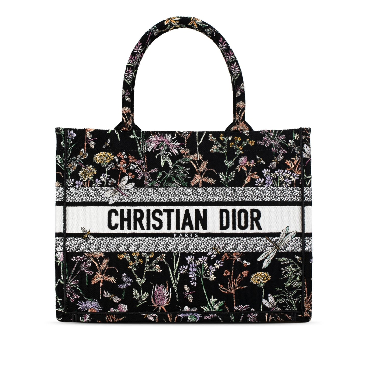 Dior Medium Embroidered Herbarium Book Tote (SHG-kasyJl)