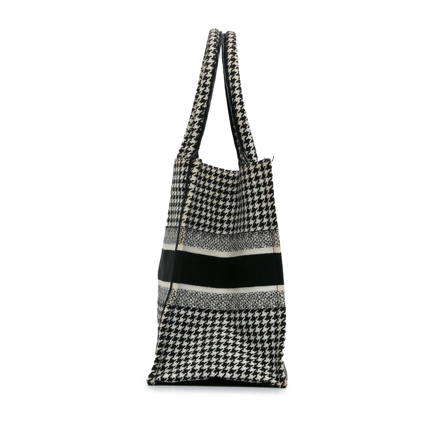 Dior Medium Houndstooth Book Tote (SHG-pPdPtp)