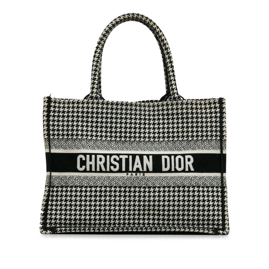 Dior Medium Houndstooth Book Tote (SHG-pPdPtp)
