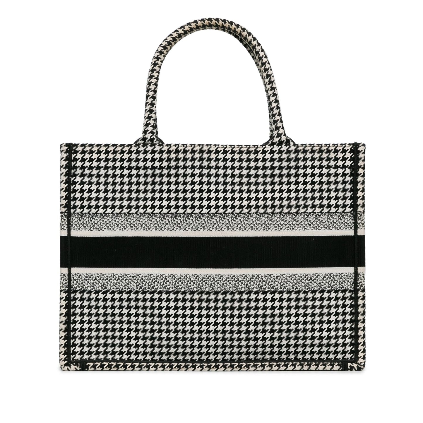 Dior Medium Houndstooth Book Tote (SHG-LsZQ4L)