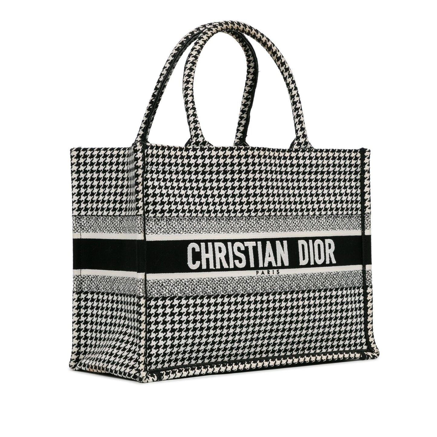 Dior Medium Houndstooth Book Tote (SHG-LsZQ4L)