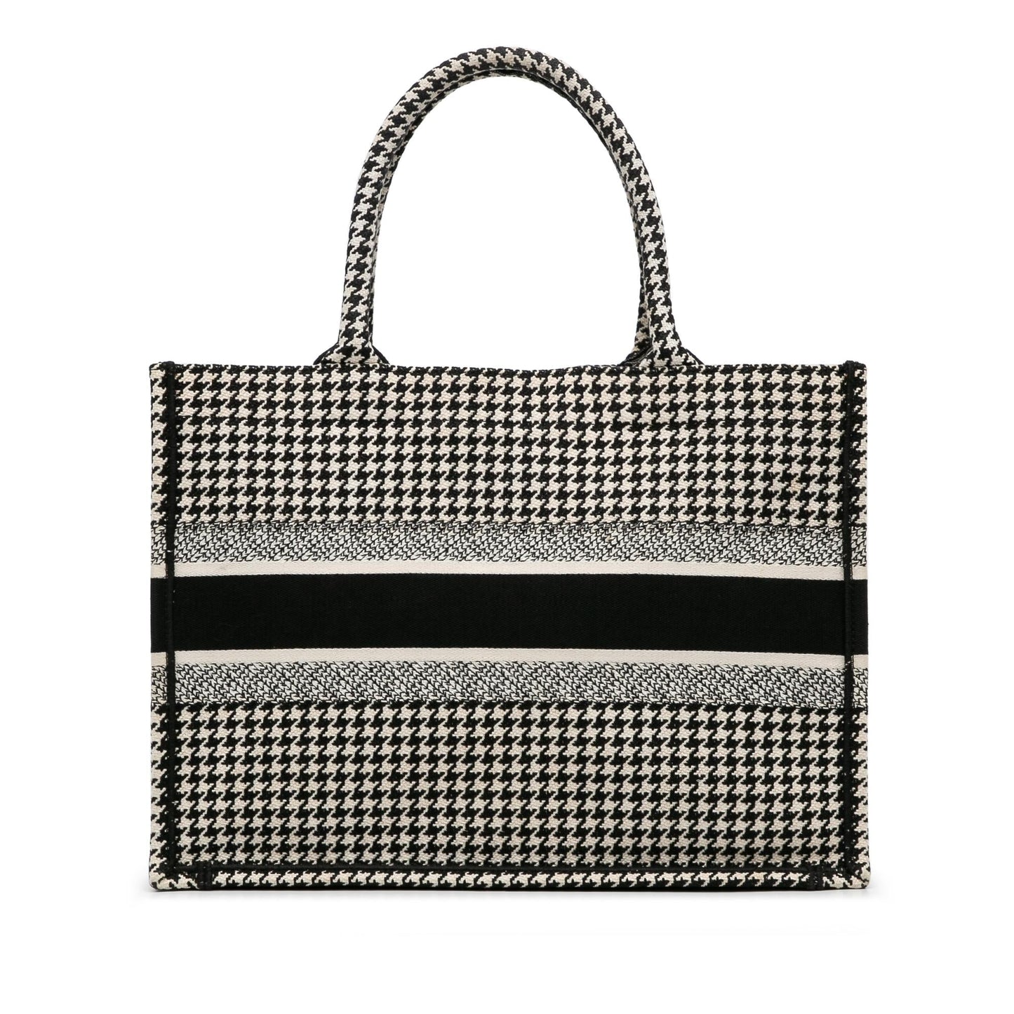 Dior Medium Houndstooth Book Tote (SHG-vDJ9Lh)