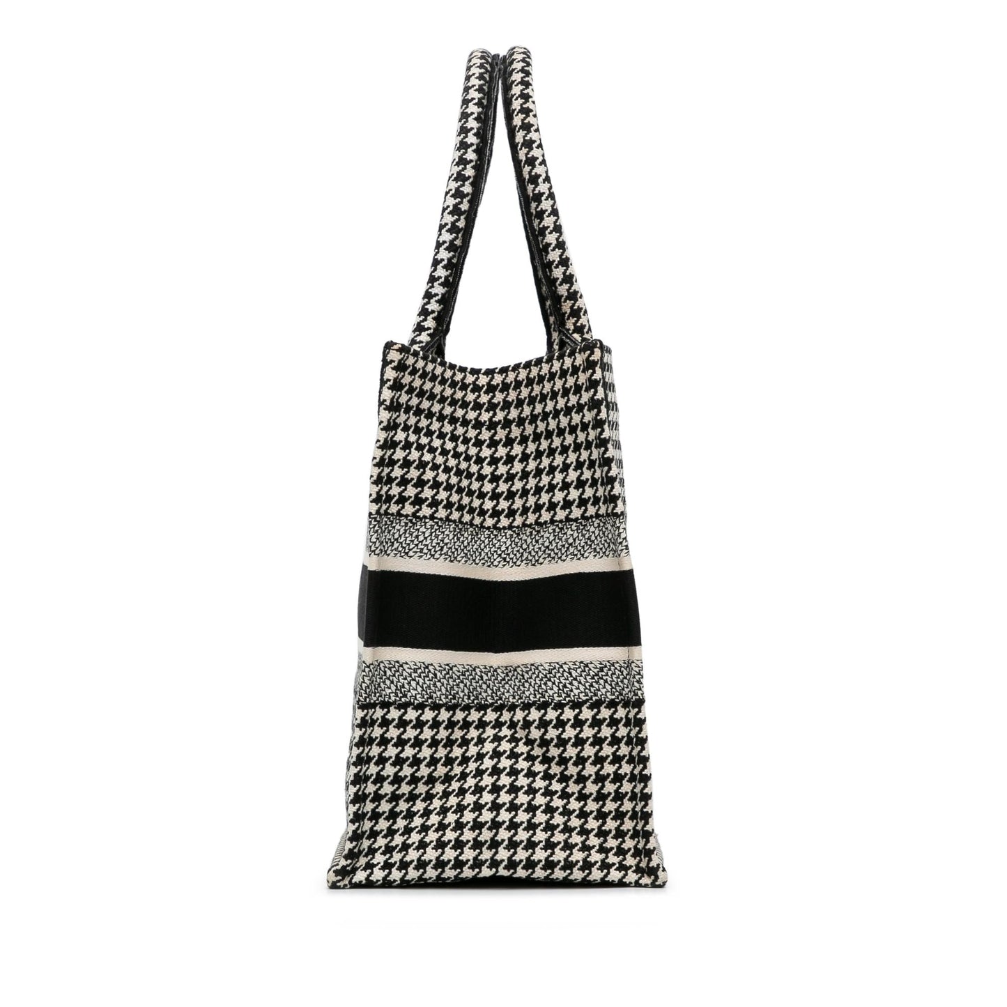 Dior Medium Houndstooth Book Tote (SHG-vDJ9Lh)