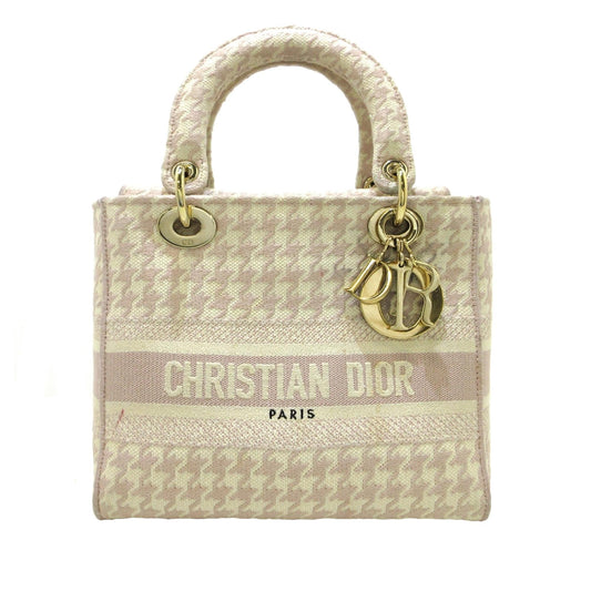 Dior Medium Houndstooth Lady D Lite (SHG-AAr8U6)
