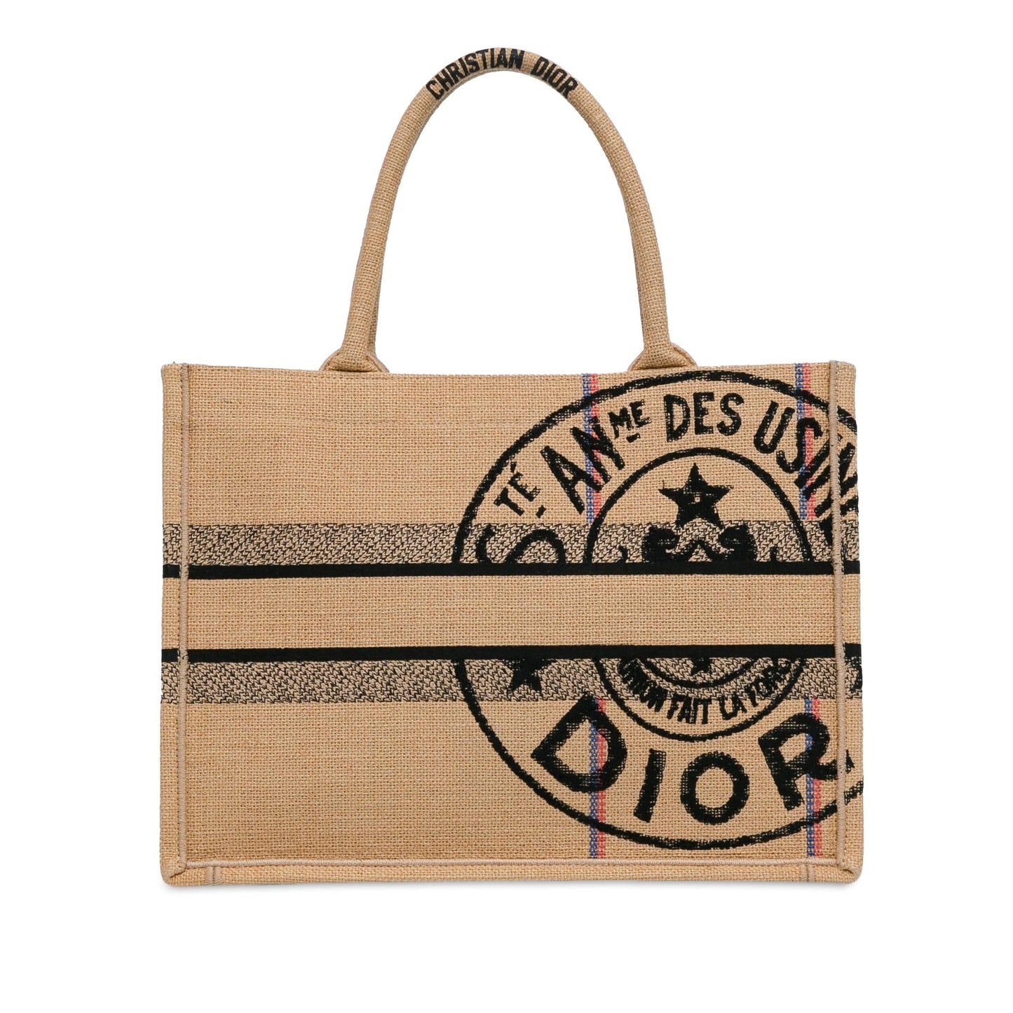 Dior Medium Jute Book Tote (SHG-zK2zwE)