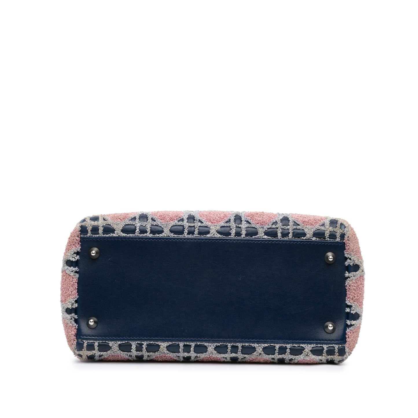 Dior Medium Lambskin And Tweed Cannage Lady Dior (SHG-OQT6tX)