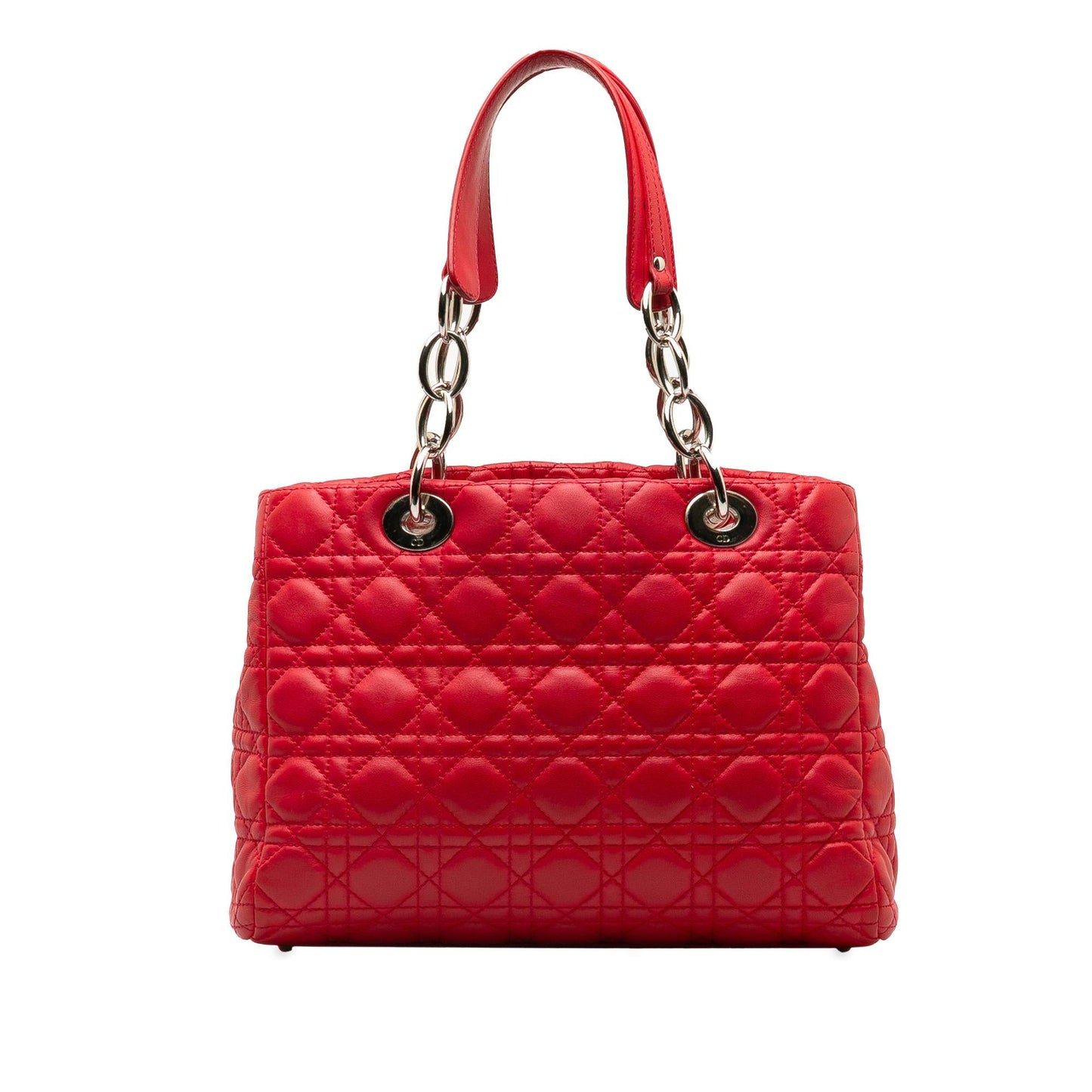 Dior Medium Lambskin Cannage Lady Dior Soft Shopping Tote (SHG-egShR2)