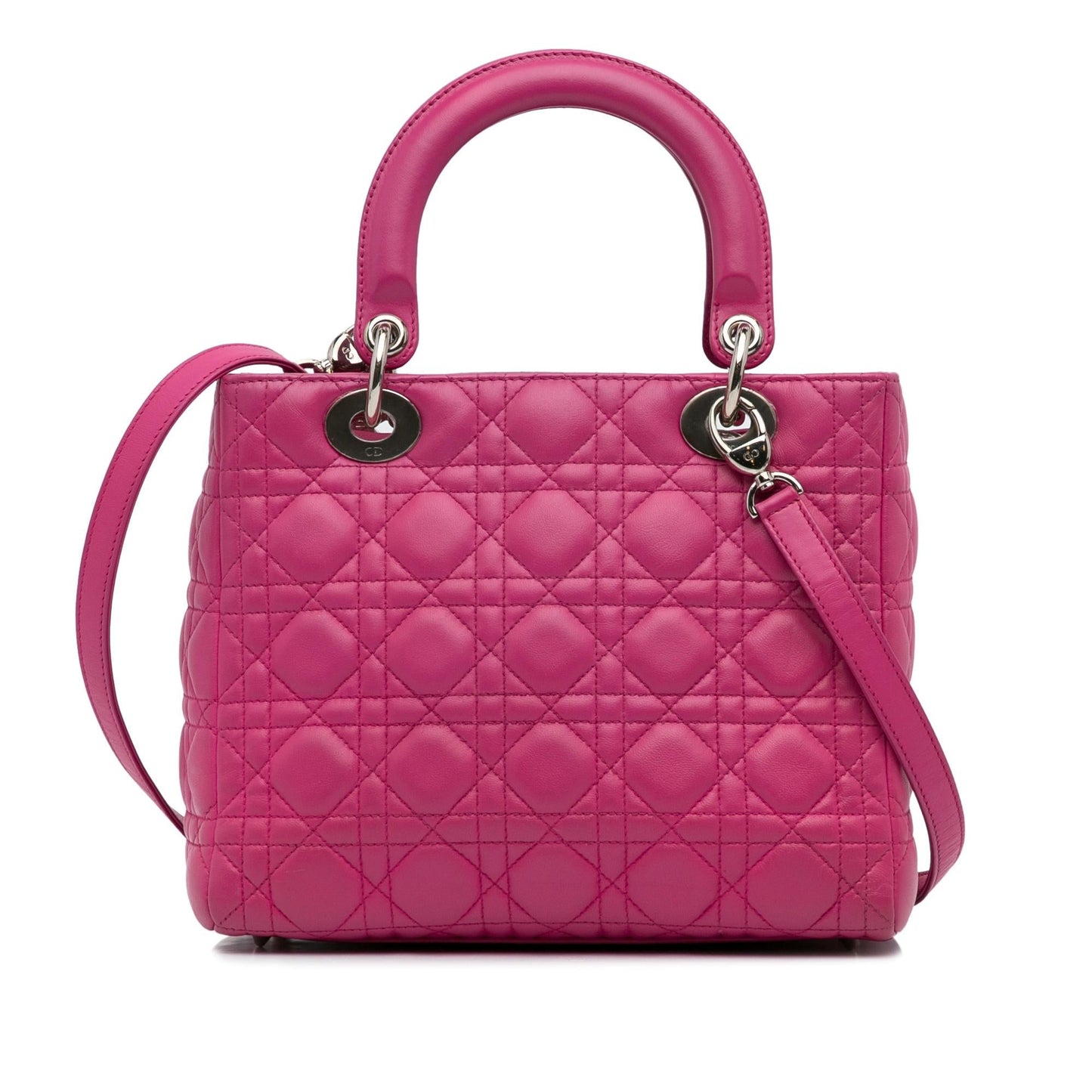 Dior Medium Lambskin Cannage Lady Dior (SHG-vdEMNt)