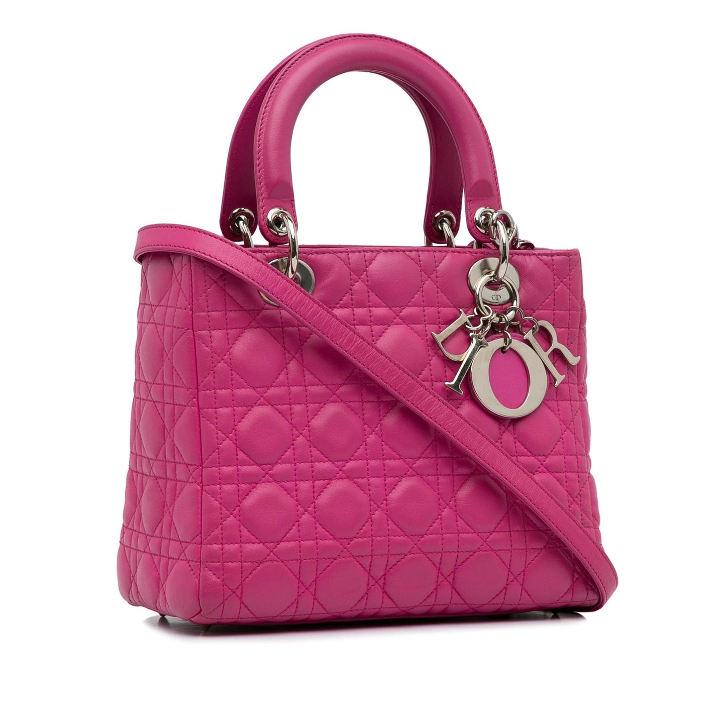Dior Medium Lambskin Cannage Lady Dior (SHG-vdEMNt)