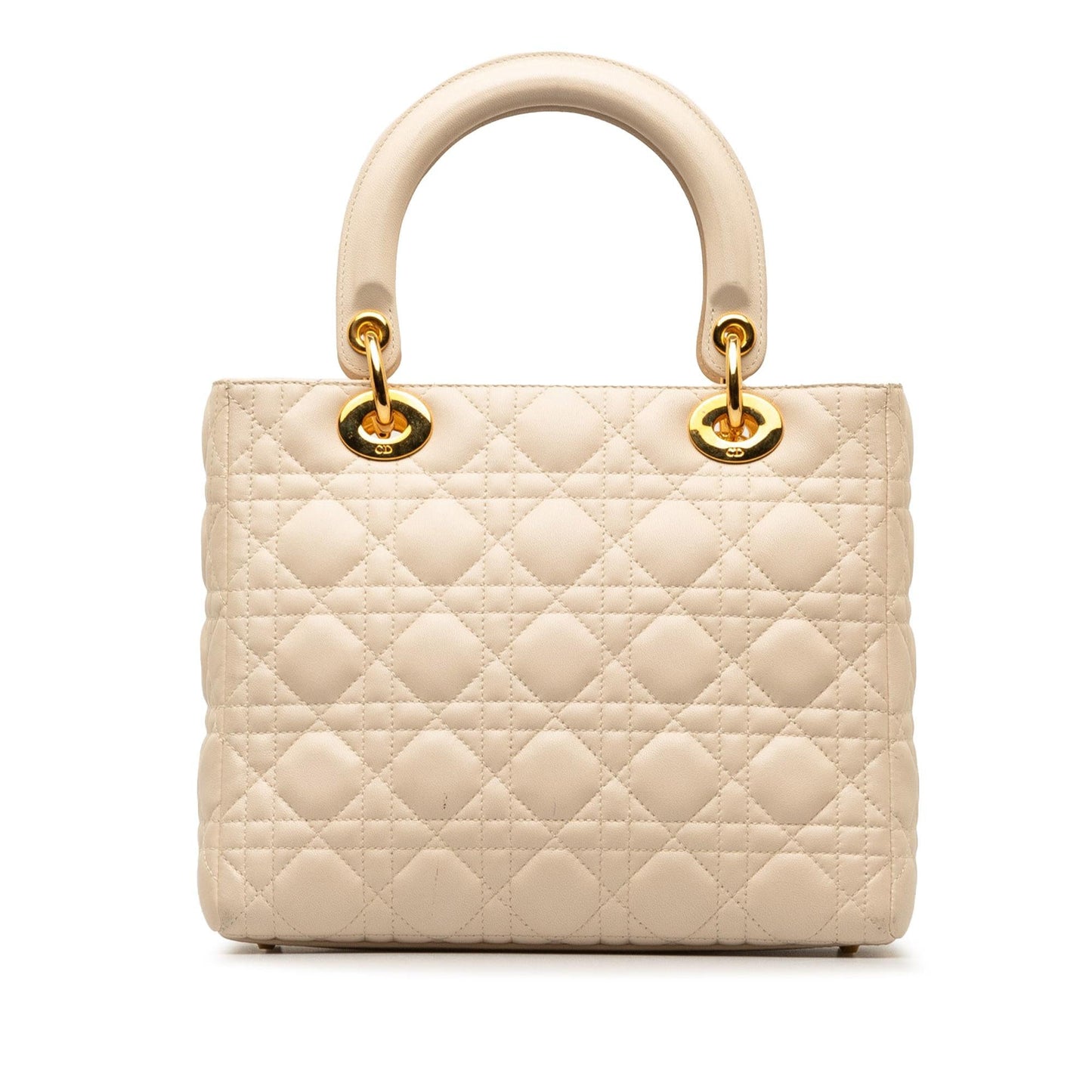 Dior Medium Lambskin Cannage Lady Dior (SHG-CyzxRl)