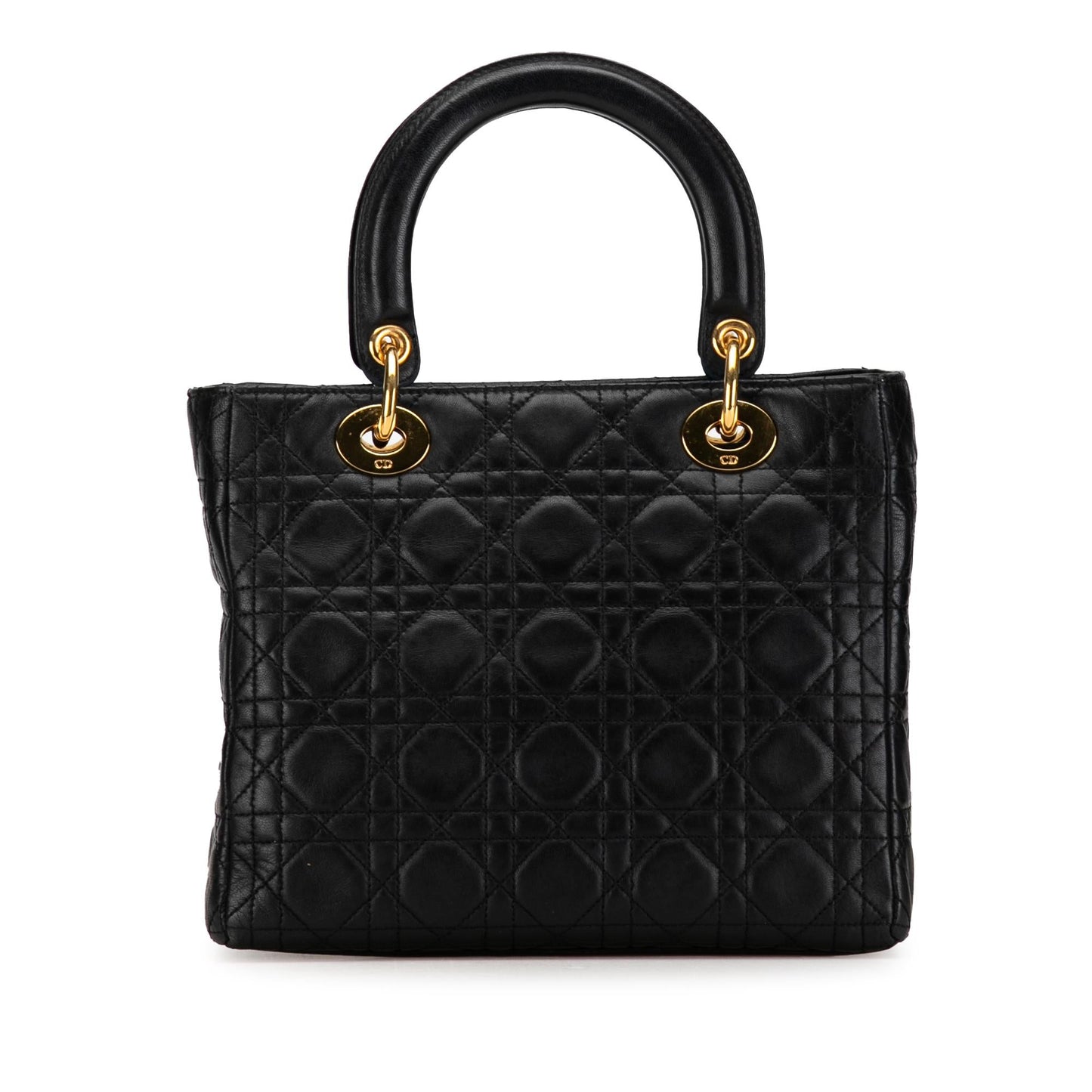 Dior Medium Lambskin Cannage Lady Dior (SHG-FDMEKC)