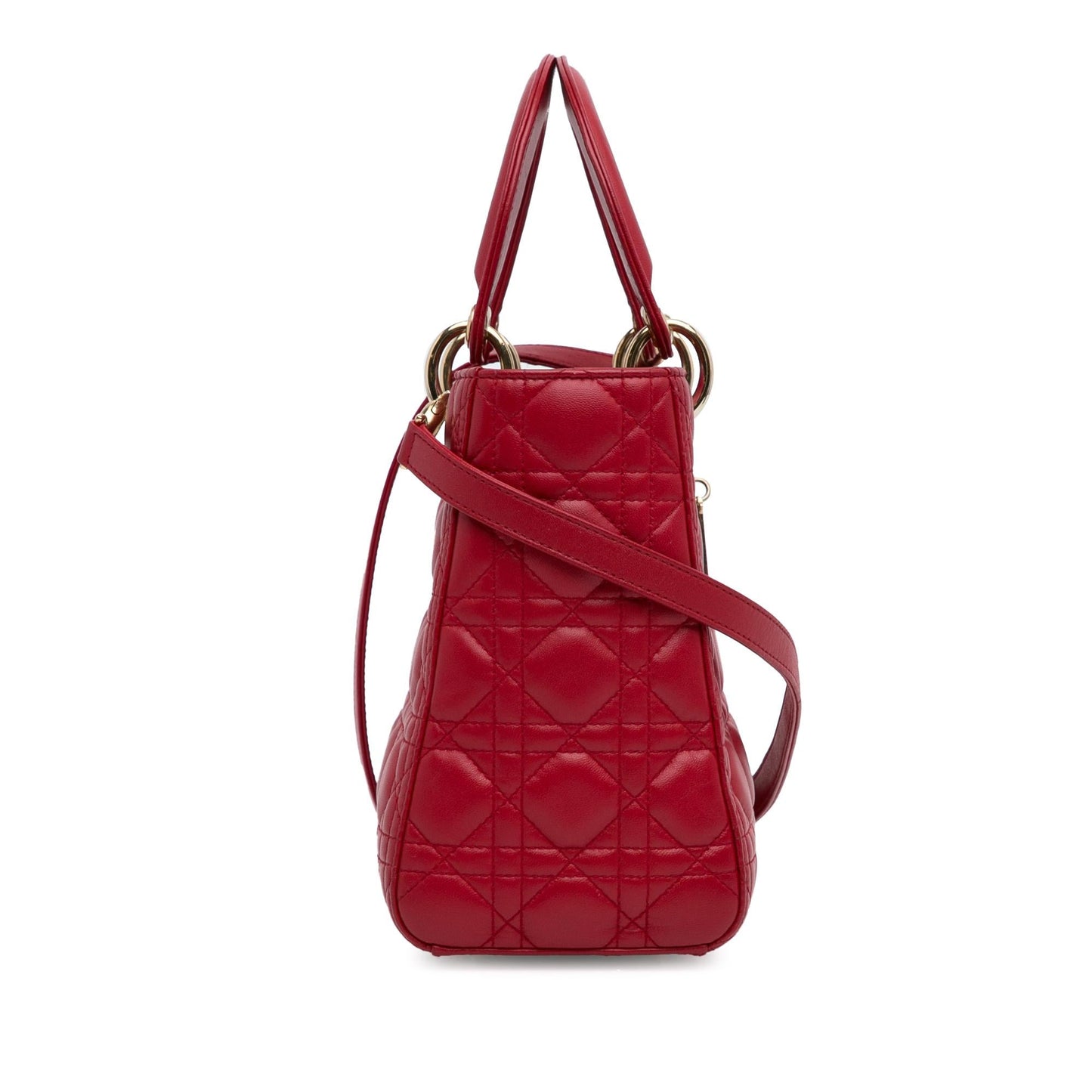 Dior Medium Lambskin Cannage Lady Dior (SHG-P00Mul)