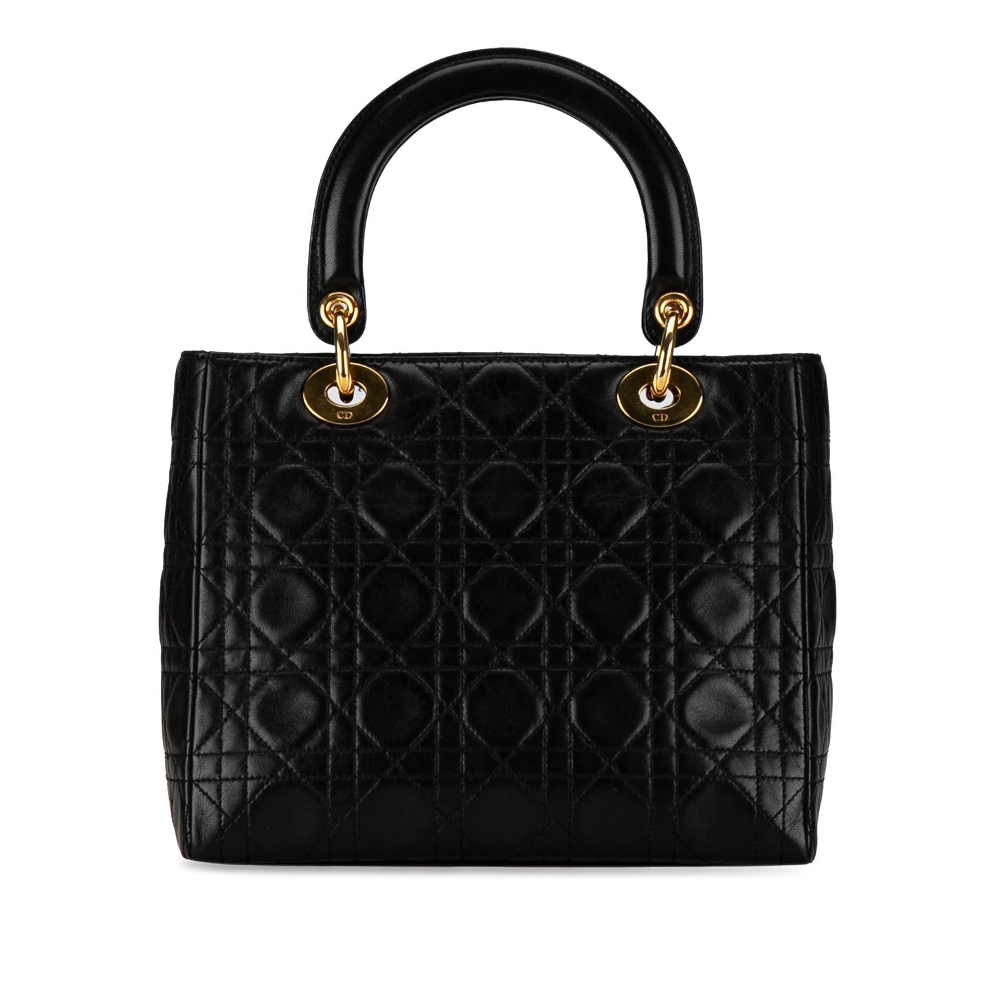 Dior Medium Lambskin Cannage Lady Dior (SHG-4cOwrI)