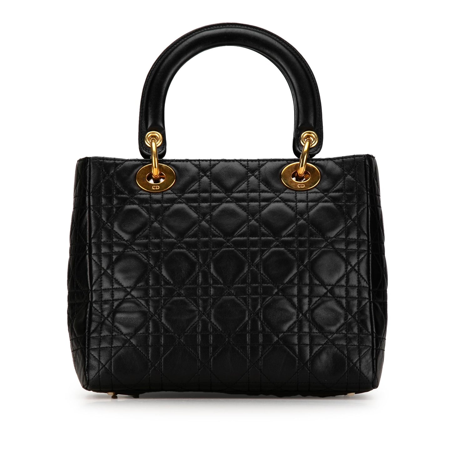 Dior Medium Lambskin Cannage Lady Dior (SHG-gb8wvx)