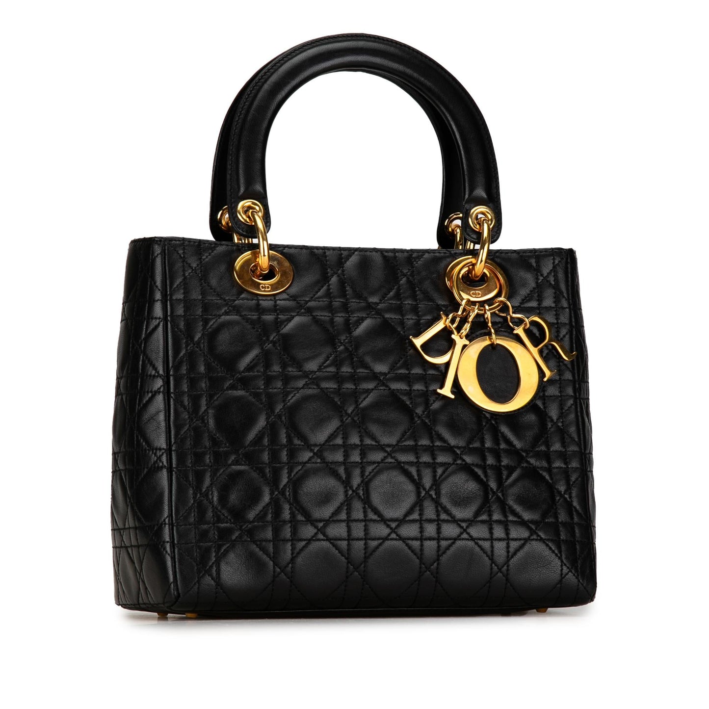 Dior Medium Lambskin Cannage Lady Dior (SHG-gb8wvx)