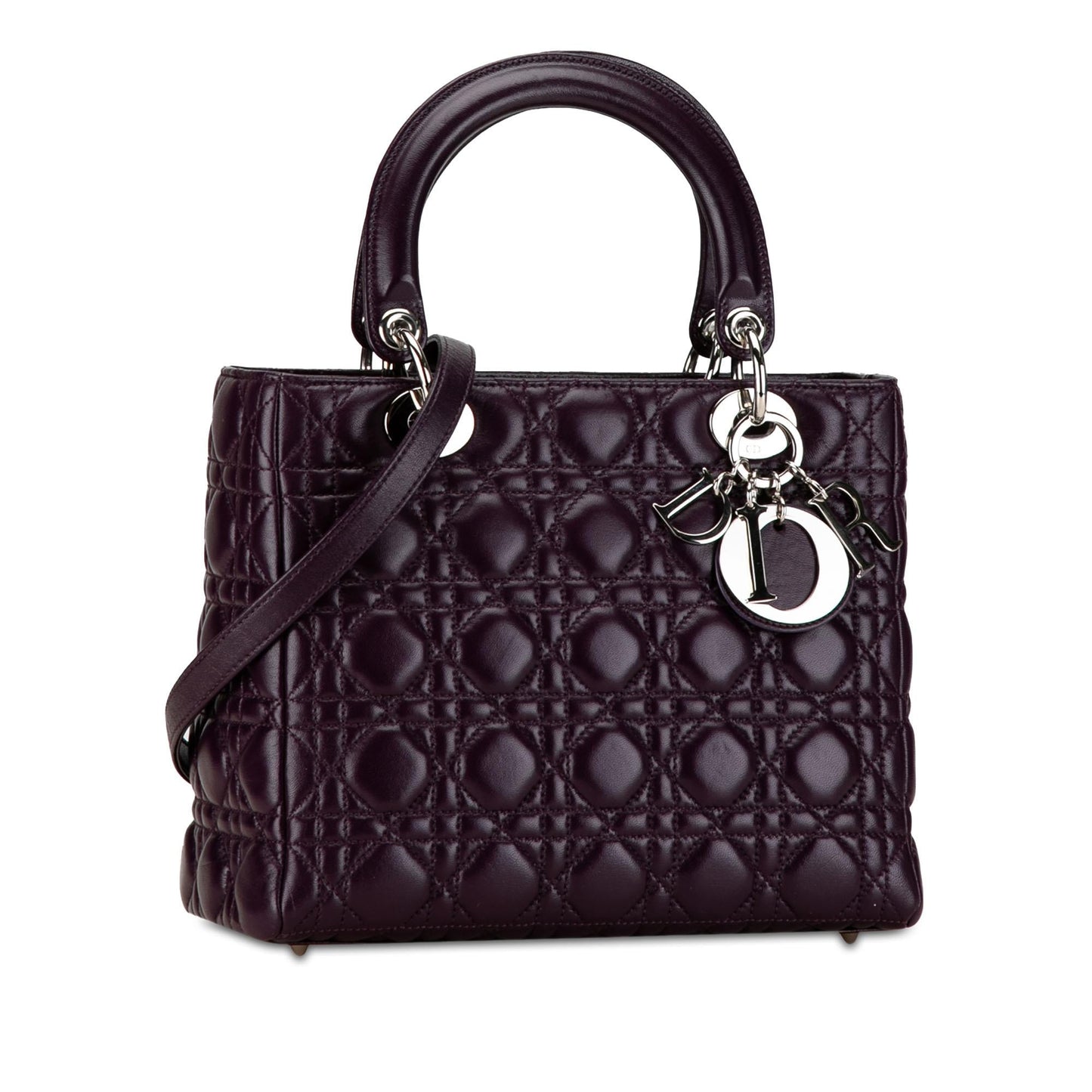 Dior Medium Lambskin Cannage Lady Dior (SHG-XHJvcg)