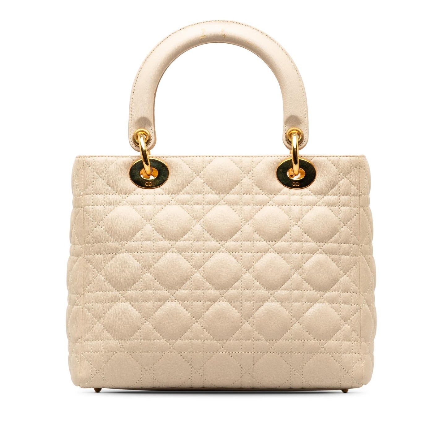 Dior Medium Lambskin Cannage Lady Dior (SHG-RySsWI)