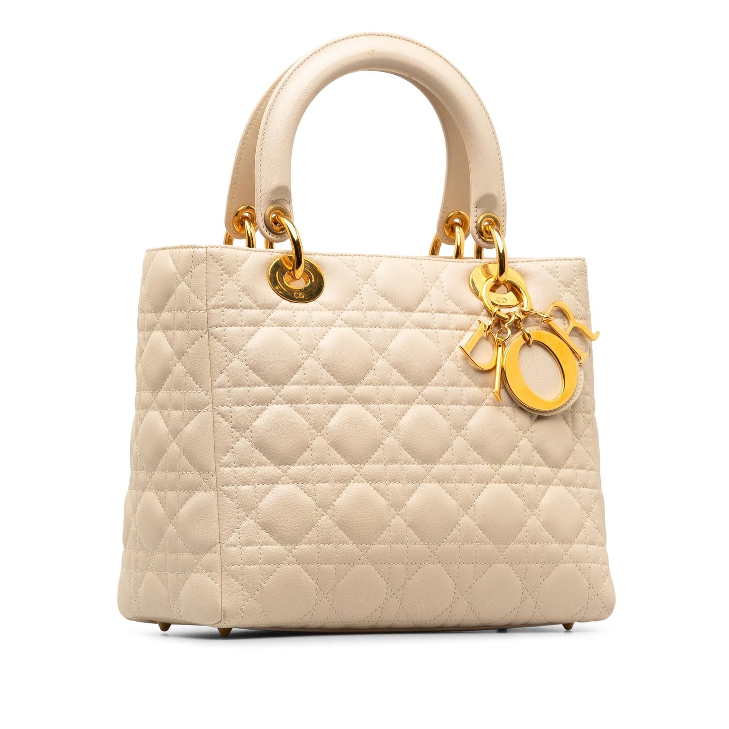 Dior Medium Lambskin Cannage Lady Dior (SHG-RySsWI)