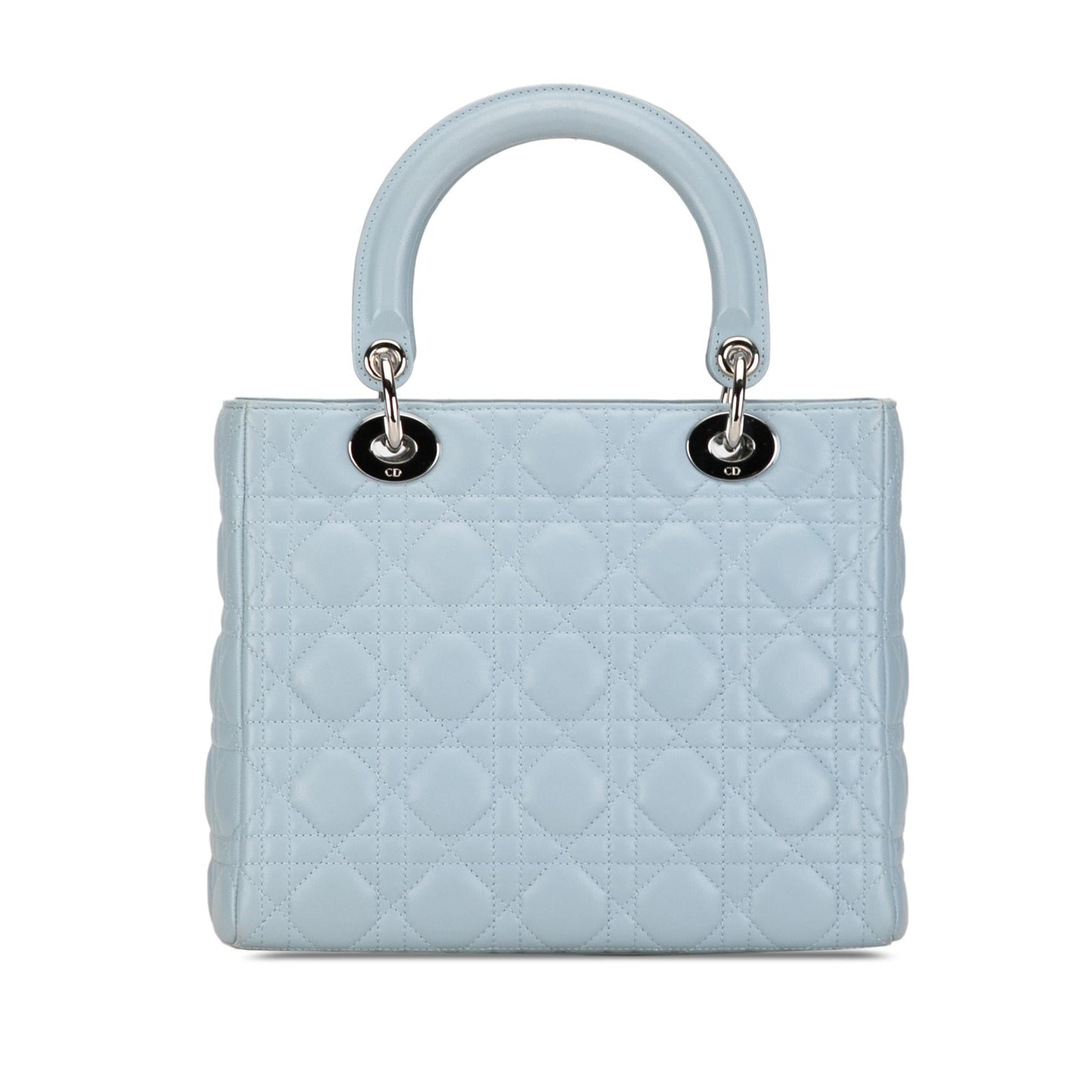 Dior Medium Lambskin Cannage Lady Dior (SHG-RhyooW)