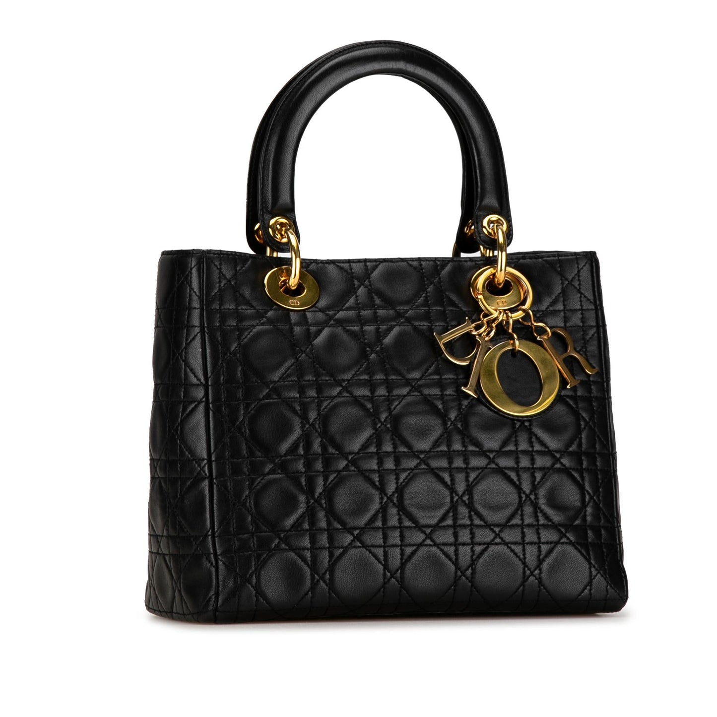 Dior Medium Lambskin Cannage Lady Dior (SHG-7yVsfc)