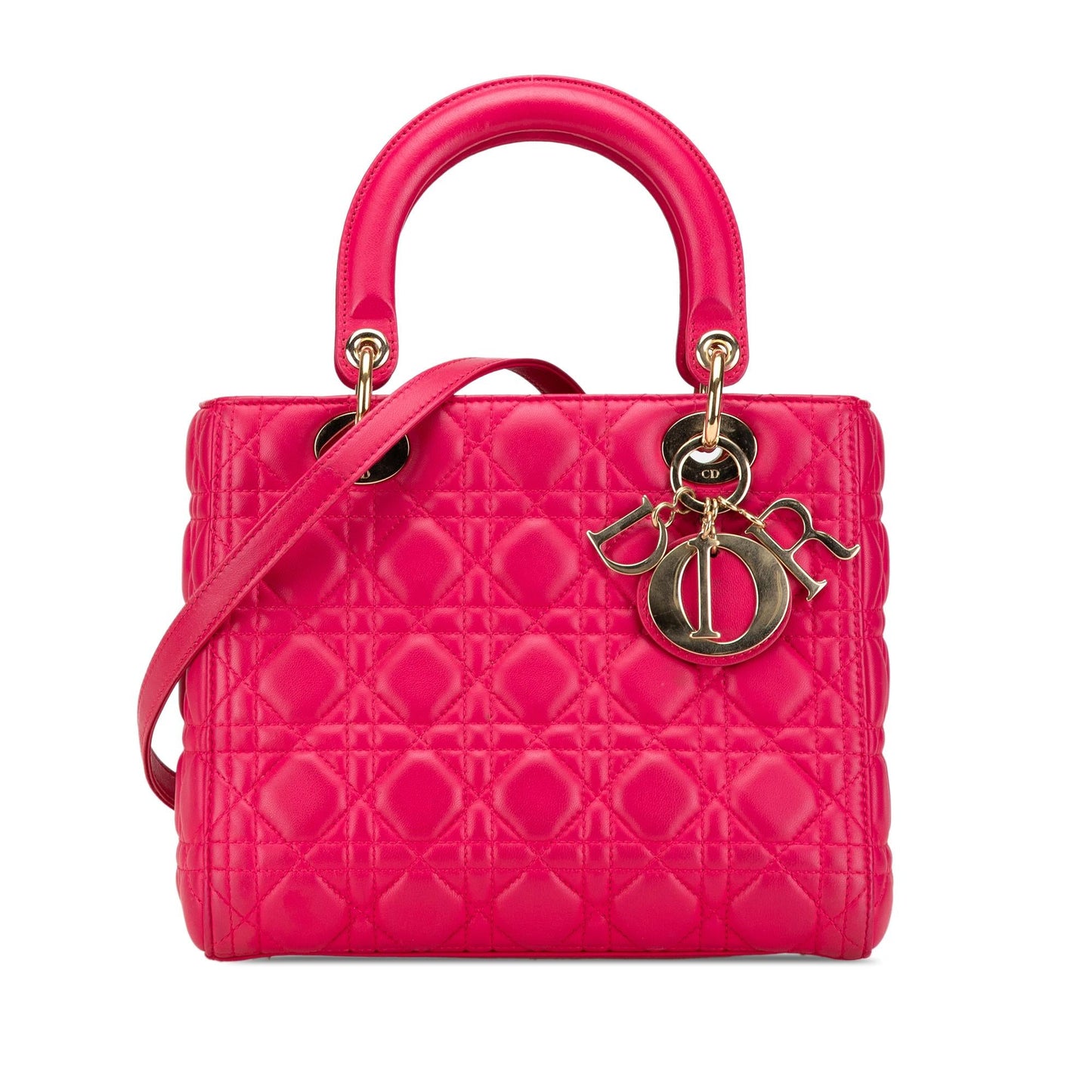 Dior Medium Lambskin Cannage Lady Dior (SHG-Em2kXq)