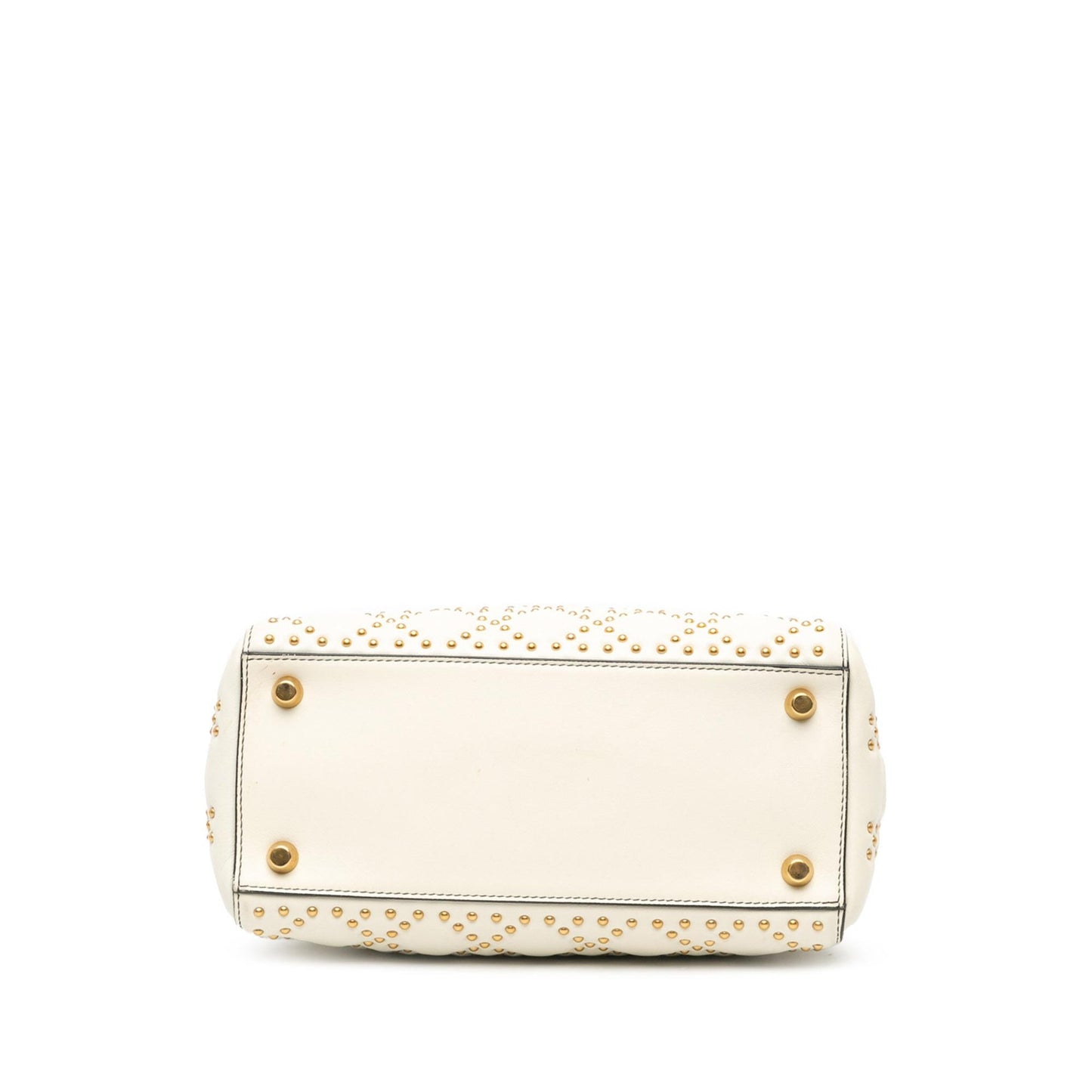 Dior Medium Lambskin Cannage Studded Supple Lady Dior (SHG-hub9mD)