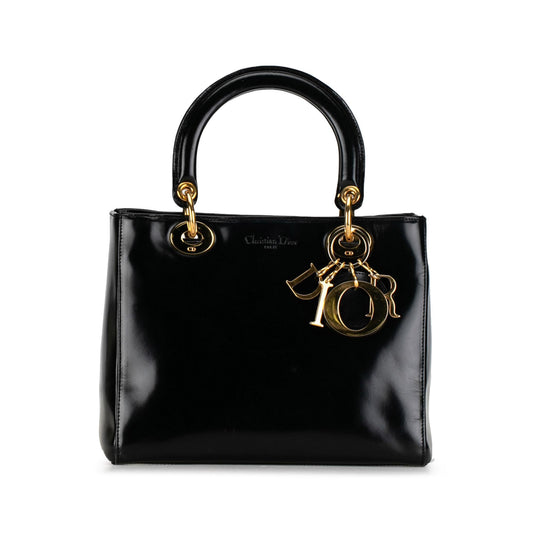 Dior Medium Patent Lady Dior (SHG-6fBji6)