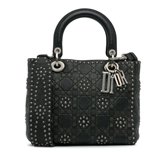 Dior Medium Studded Cannage Supple Lady Dior (SHG-SMh9P5)
