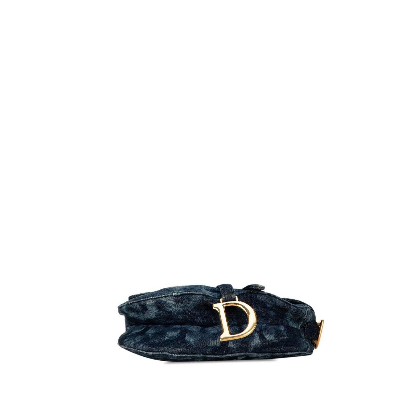 Dior Medium Tie Dye Printed Denim Saddle Bag (SHG-1G555d)