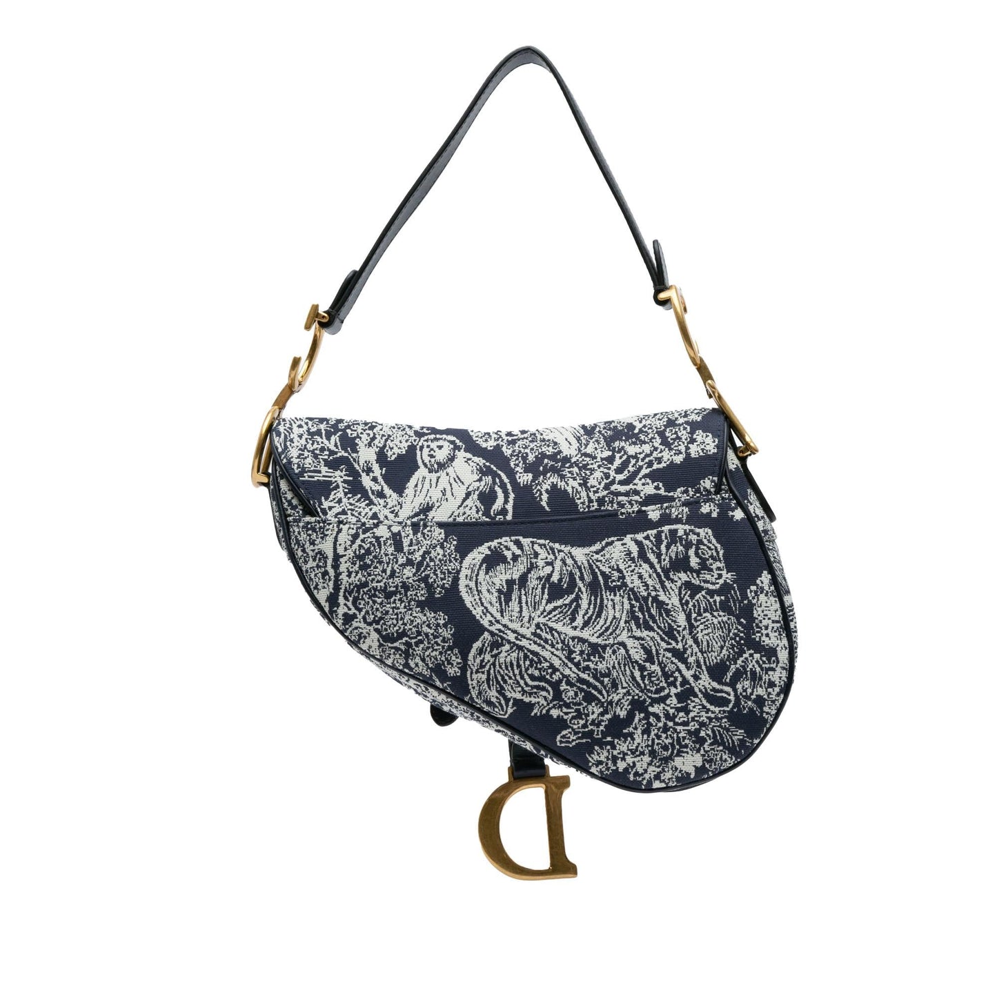 Dior Medium Toile De Jouy Saddle (SHG-WL6qra)