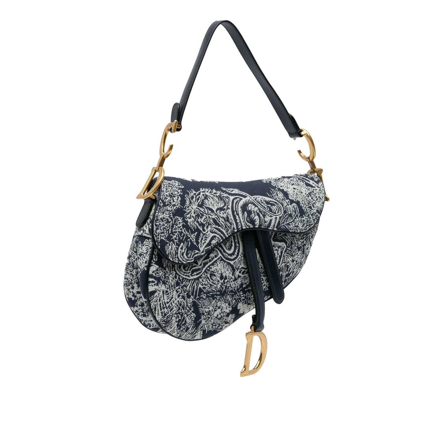 Dior Medium Toile De Jouy Saddle (SHG-WL6qra)