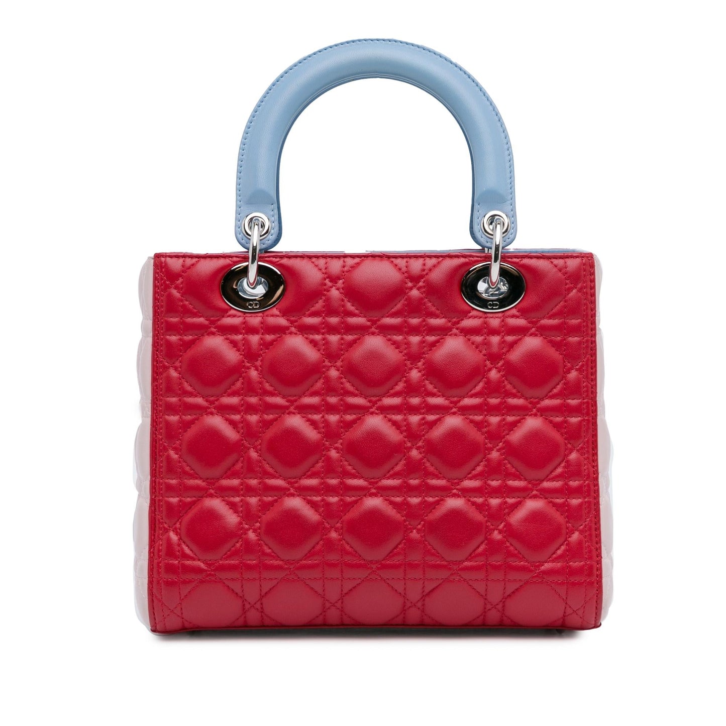 Dior Medium Tricolor Lambskin Cannage Lady Dior (SHG-TCVey2)