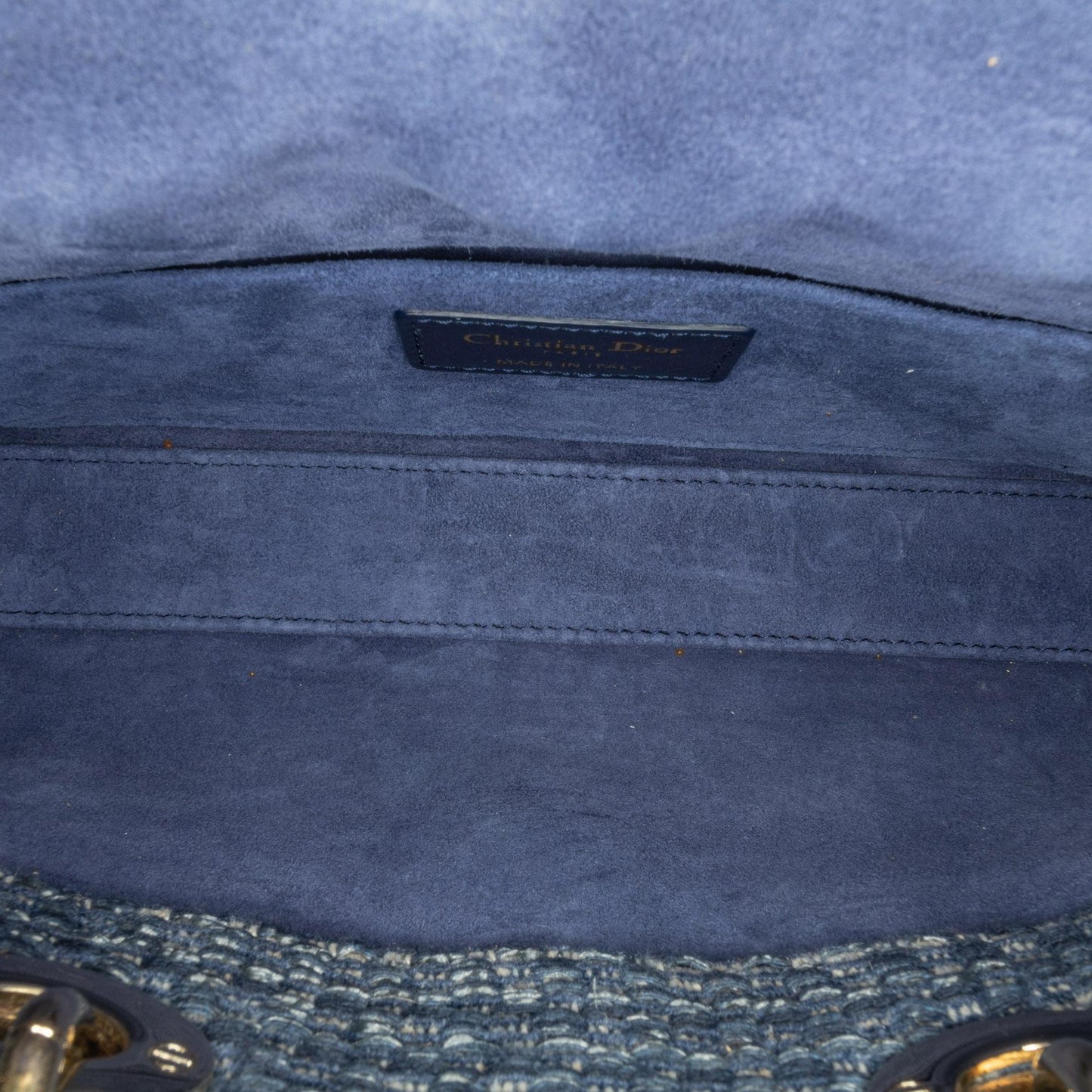 Dior Medium Tweed Cannage Lady D Joy (SHG-TjBiZO)