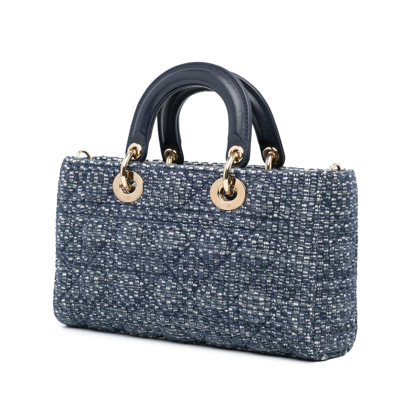Dior Medium Tweed Cannage Lady D Joy (SHG-TjBiZO)